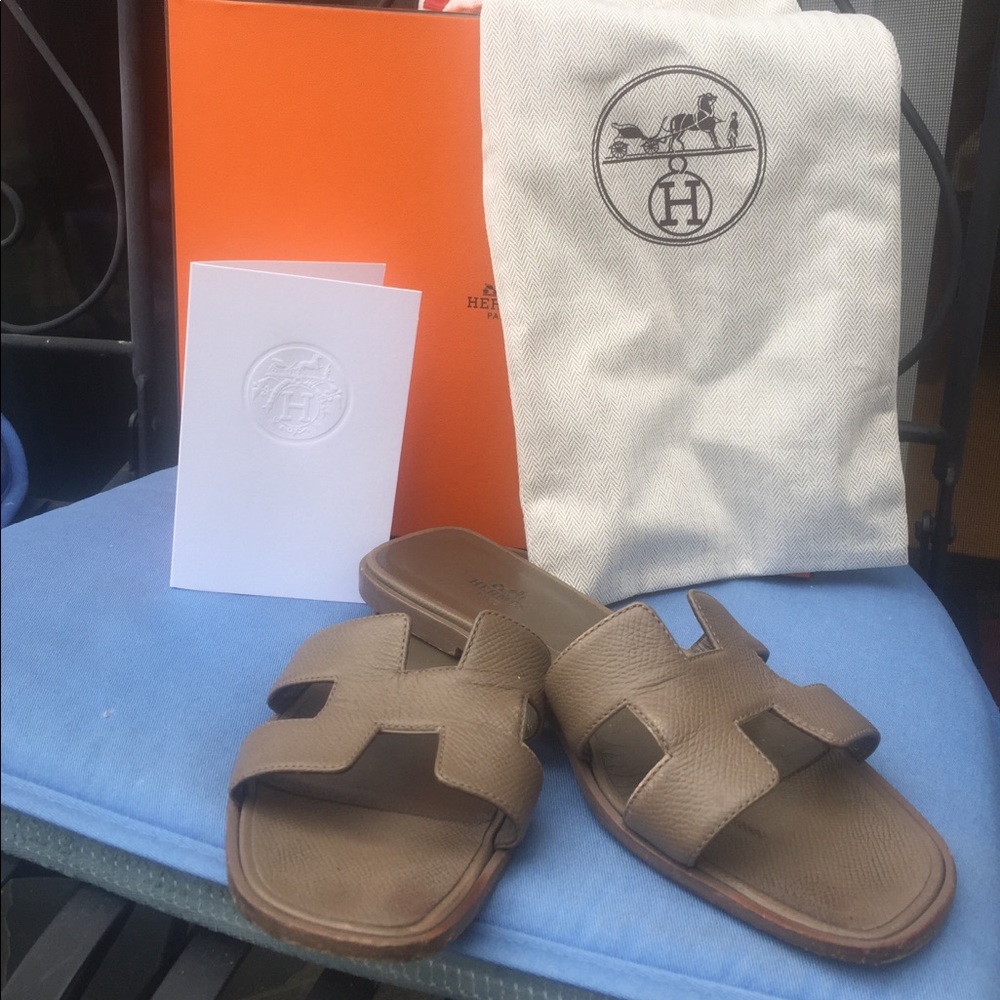 Hermes Etoupe Oran epsom leathe